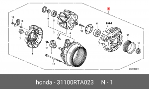 Генератор 31100RTA023 HONDA