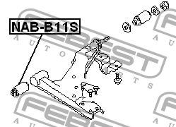 Сайлентблок NAB-B11S FEBEST