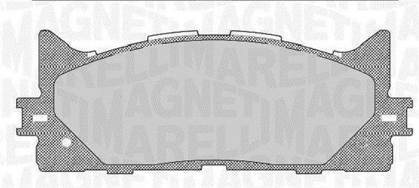 Комплект тормозных колодок, диско 430216171409 MAGNETI MARELLI