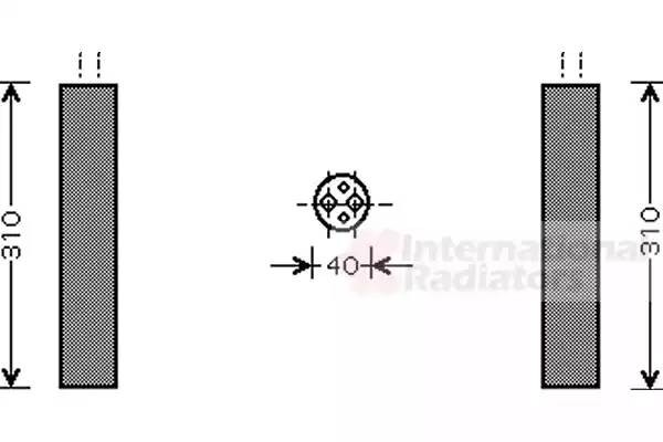 Осушитель, кондиционер 5800D073 VAN WEZEL
