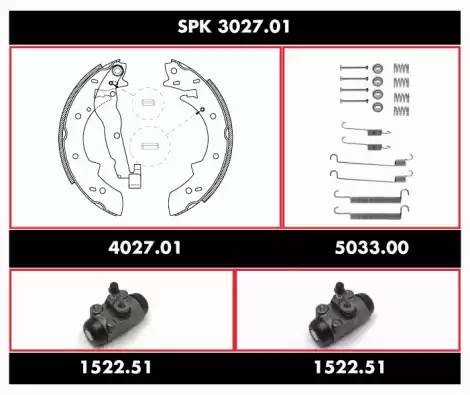 Комплект тормозных колодок SPK302701 REMSA