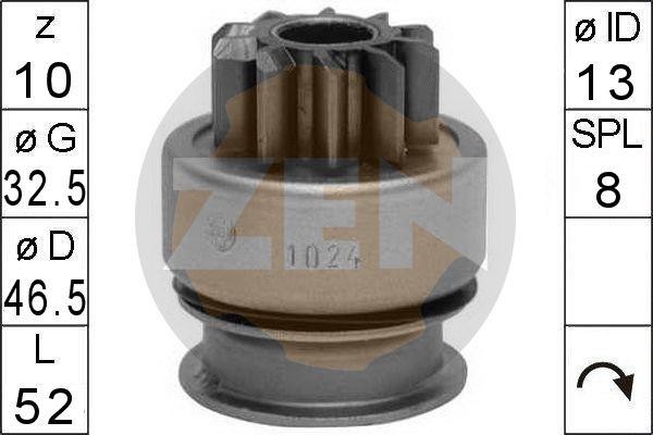 Бендикс стартера ZN1024 ZEN