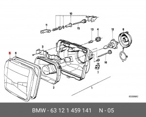 Рассеиватель 63 12 1 459 141 BMW