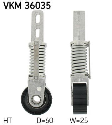 Натяжной ролик, поликлиновой  ремень VKM36035 SKF