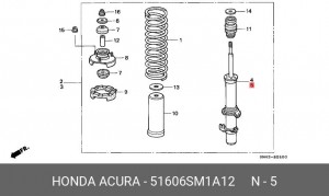 Амортизатор подвески 51606SM1A12 HONDA