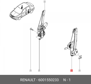 Стеклоподъемник 6001550233 RENAULT