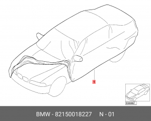 Тент 82 15 0 018 227 BMW