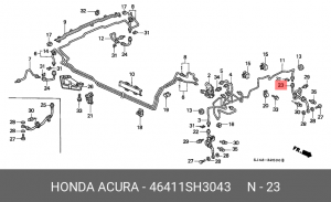 Тормозной шланг 46411SH3043 HONDA