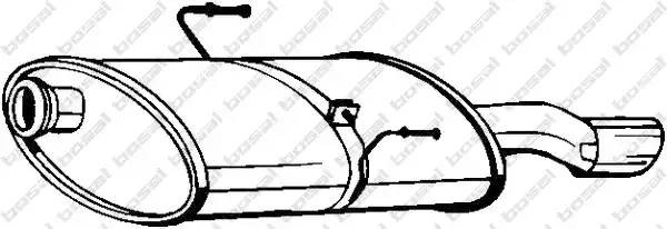 Глушитель выхлопных газов конечный 190-911 BOSAL