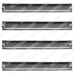 Комплектующие, колодки дискового тормоза LX0362 DELPHI