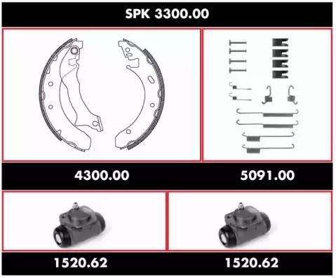 Комплект тормозных колодок SPK330000 REMSA