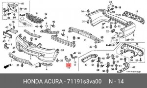 Деталь 71191S3VA00 HONDA