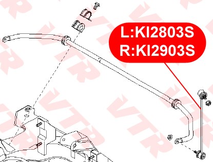 Стойка стабилизатора KI2803S VTR