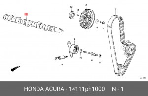 Распредвал 14111PH1000 HONDA