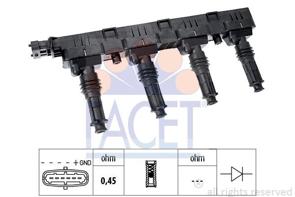 Ремкомплект, распределитель зажигания HT0650 FACET