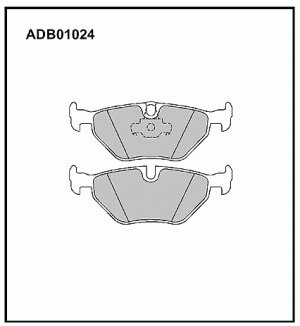 Колодки тормозные дисковые ADB01024 ALLIED NIPPON