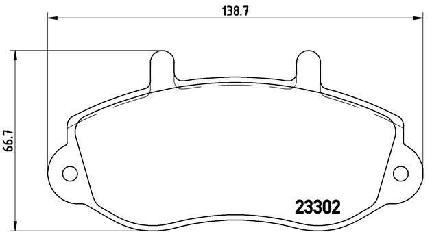 Комплект тормозных колодок, диско P68025 BREMBO