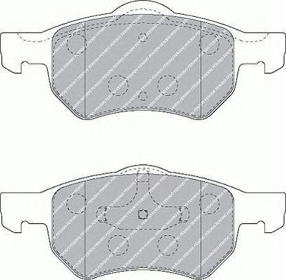 Комплект тормозных колодок, диско FSL1474 FERODO