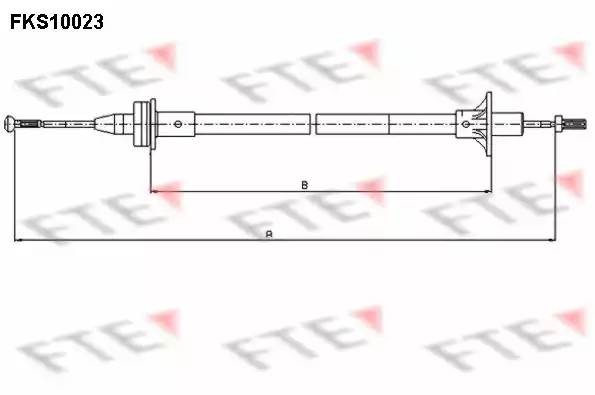 Трос, управление сцеплением FKS10023 FTE