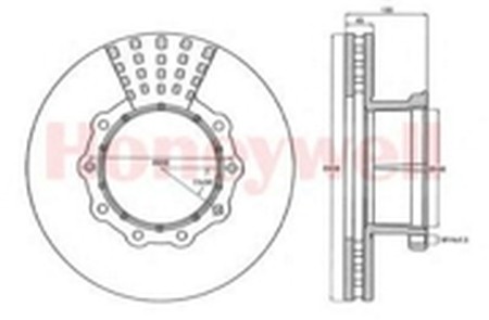 Тормозной диск 567555B BENDIX JURID