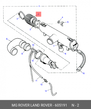 Воздушный фильтр 605191 LAND ROVER