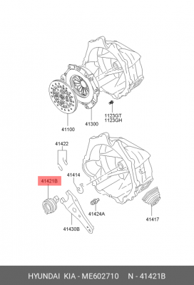 Комплект сцепления ME602710 HYUNDAI KIA