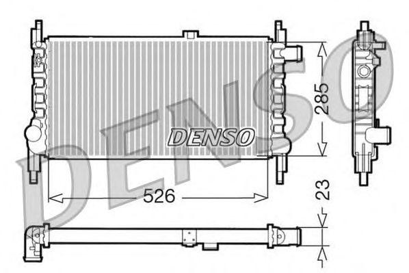 Радиатор, охлаждение двигател DRM20035 DENSO