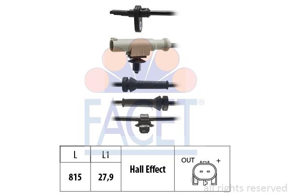 Бегунок распределителя зажигани 38581 FACET