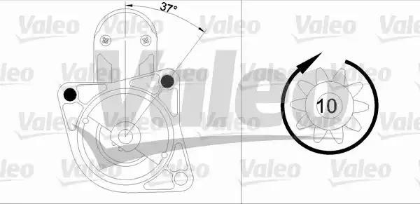 Стартер 455915 VALEO PHC