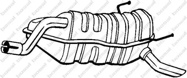 Глушитель выхлопных газов конечный 148-049 BOSAL