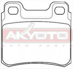 Колодки тормозные дисковые AKD-1235 AKYOTO