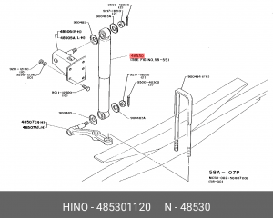Деталь 485301120 HINO