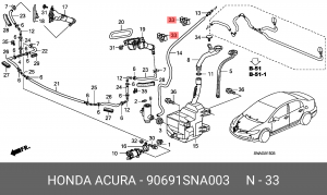 Деталь 90691SNA003 HONDA
