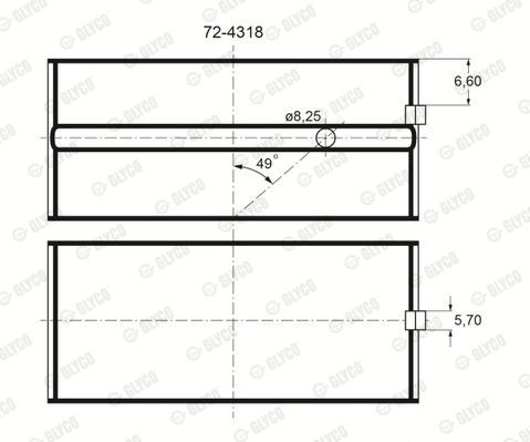 Подшипник 72-4318 GLYCO