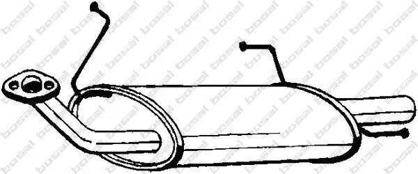 Глушитель выхлопных газов конечный 145-239 BOSAL