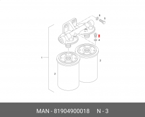 Болт 81904900018 MAN