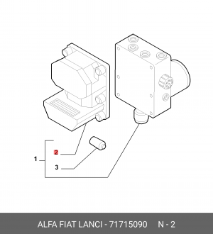 Комплект прибора управления 71715090 ALFA FIAT LANCIA