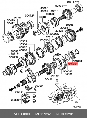 Подшипник MB919261 MITSUBISHI