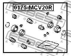 Суппорт тормозной (ремкомплект) 0175-MCV20R FEBEST
