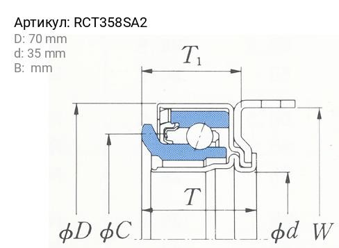 Подшипник выжимной сцепления RCT358SA2 KOYO
