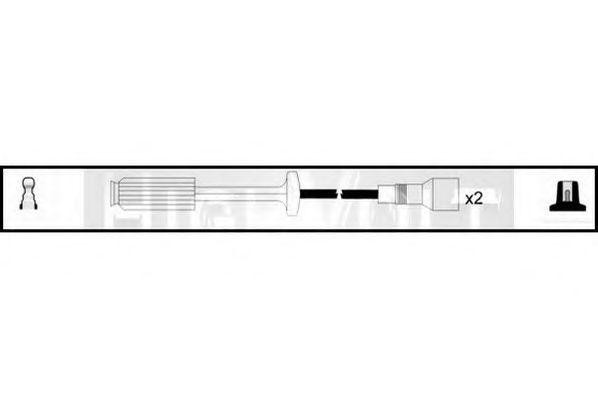 Ккомплект проводов зажигания OEF718 STANDARD