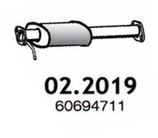 Предглушитель выхлопных газов 022019 ASSO