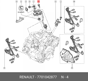 Патрубок, 7701042877 RENAULT