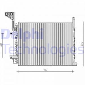 Конденсатор, кондиционер TSP0225082 DELPHI