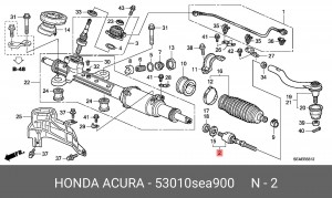 Тяга рулевая 53010SEA900 HONDA
