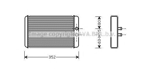 Теплообменник, отопление салона FTA6265 AVA