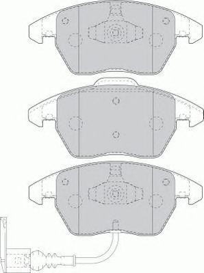 Комплект тормозных колодок, диско FSL1641 FERODO