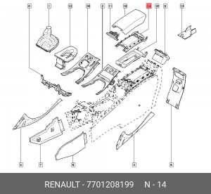 Форсунка 7701208199 RENAULT