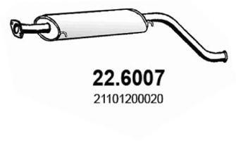 Средний глушитель выхлопных газов 226007 ASSO