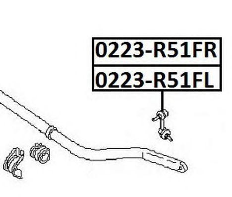 Стойка стабилизатора 0223-R51FL ASVA